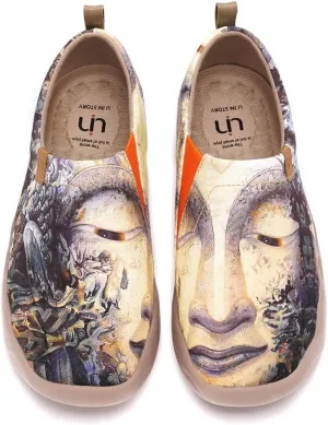UIN Women's Art Painted Travel Shoes Slip On Casual Knit Loafers Lightweight Comfort Fashion Sneaker Constellation Toledo Ⅰ