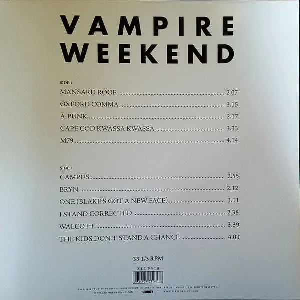 Vampire Weekend — Vampire Weekend