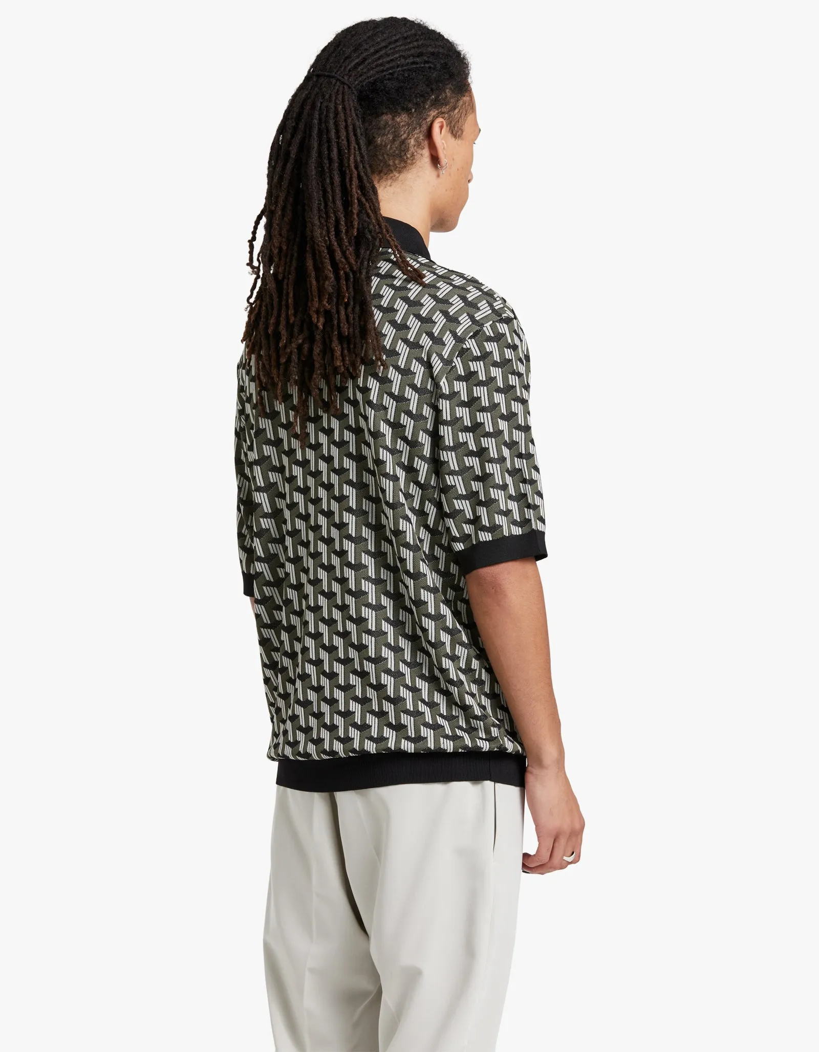 Vaughn Viscose Polo - Army Multi