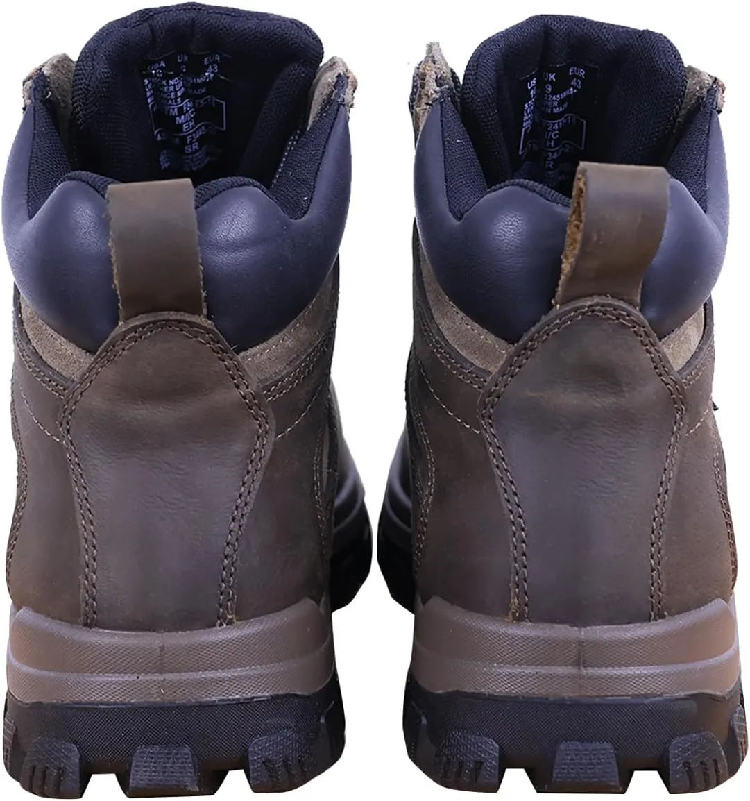 Waterproof Hiking Shoes Men - Steel Toe Comfortable Hiking Boots With 2 Insoles