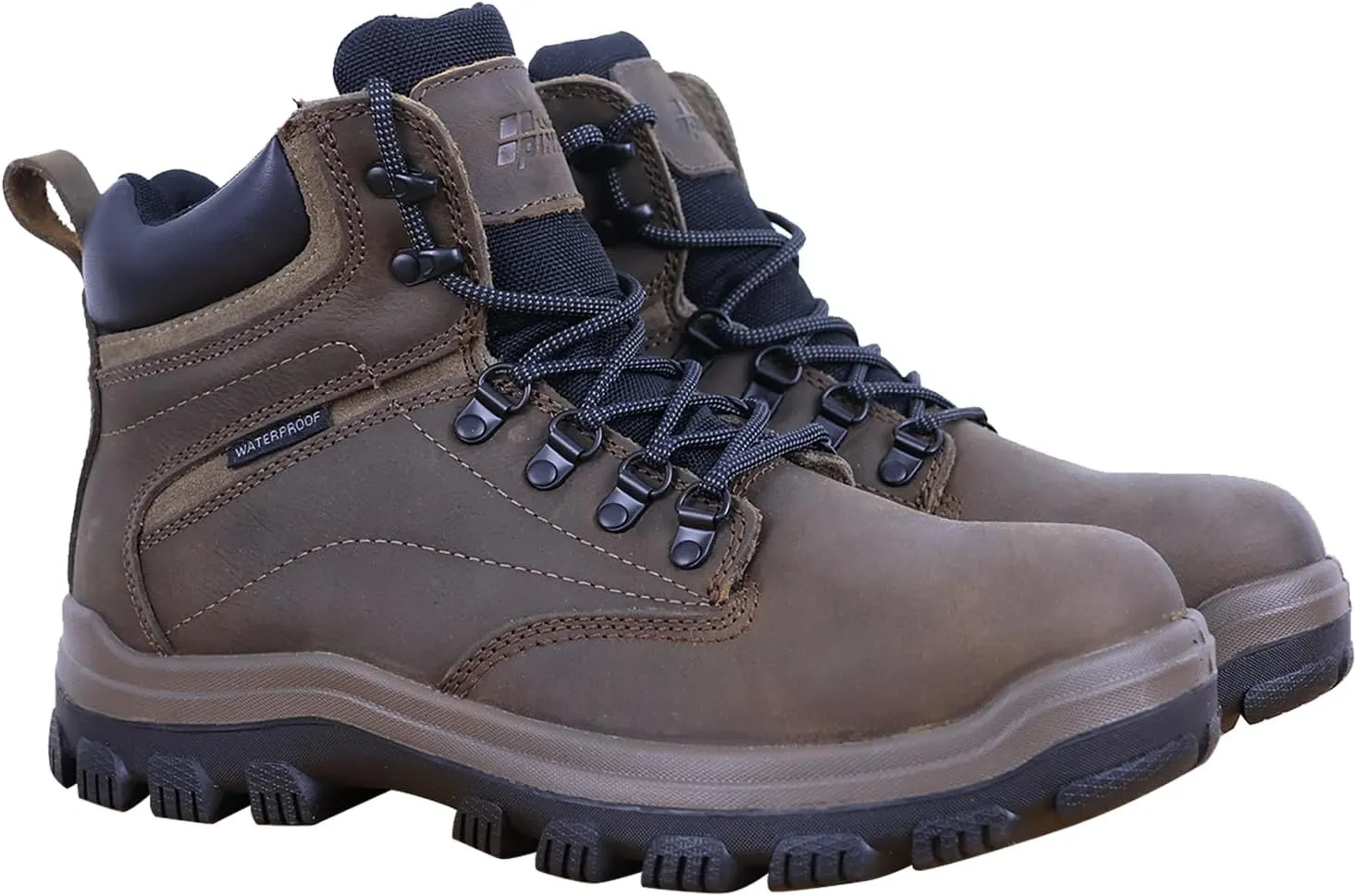 Waterproof Hiking Shoes Men - Steel Toe Comfortable Hiking Boots With 2 Insoles