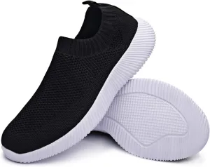 WILLFUN Women’s Mesh Walking Shoes-Slip On Breathable Sock Sneakers Lady's Flexible Lightweight Casual Athletic Easy Shoes