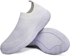 WILLFUN Women’s Mesh Walking Shoes-Slip On Breathable Sock Sneakers Lady's Flexible Lightweight Casual Athletic Easy Shoes