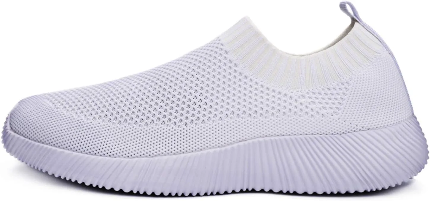 WILLFUN Women’s Mesh Walking Shoes-Slip On Breathable Sock Sneakers Lady's Flexible Lightweight Casual Athletic Easy Shoes