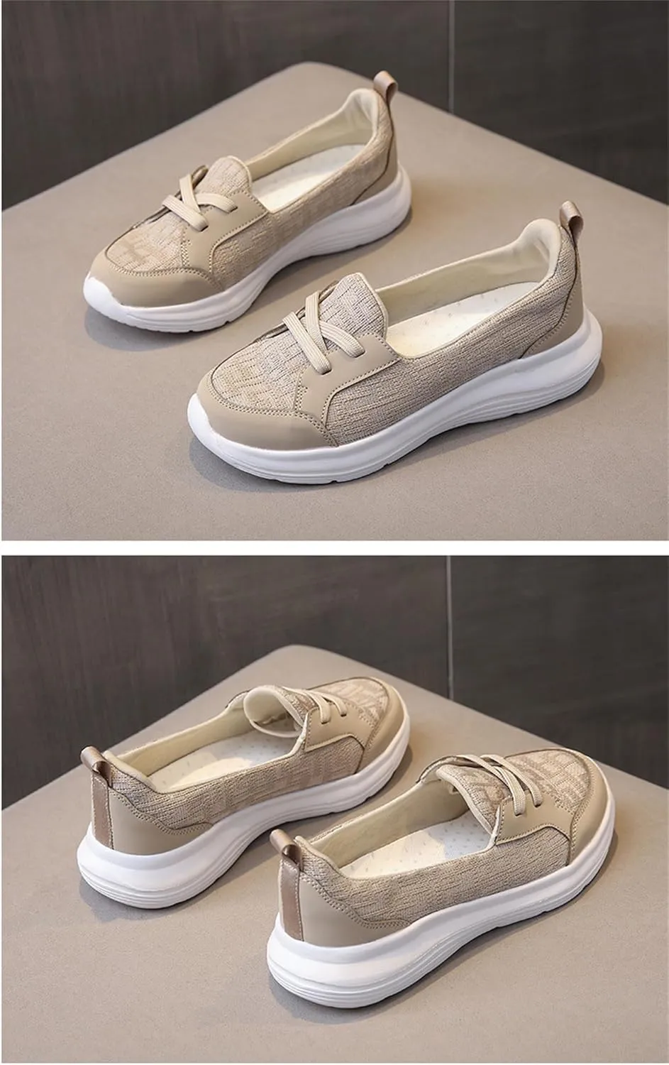 Women Comfy Orthopedic Walking Shoes 2025 New Breathable Slip On Arch Support Non-Slip Sneakers Loafers Flats Comfort Wide Width Fit Slip-Ins Boat Shoes on Casual Soft Sole Low Top