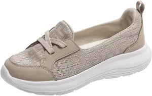 Women Comfy Orthopedic Walking Shoes 2025 New Breathable Slip On Arch Support Non-Slip Sneakers Loafers Flats Comfort Wide Width Fit Slip-Ins Boat Shoes on Casual Soft Sole Low Top