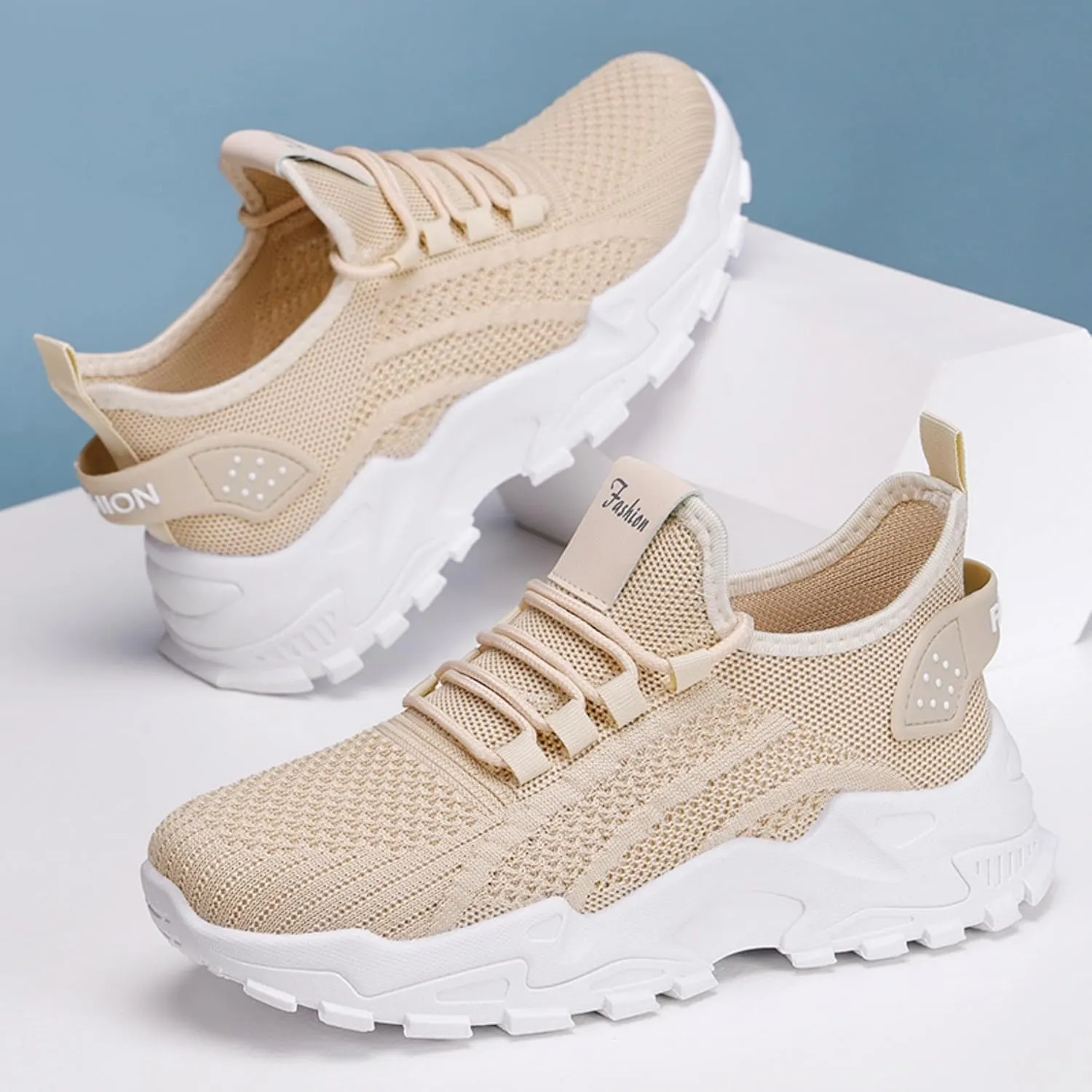 Women’s Casual Sneakers Slip-Resistant Lightweight Breathable Shoes for Walking, Gym, Travel | Flexible Sock Design with Abrasion-Resistant Sole