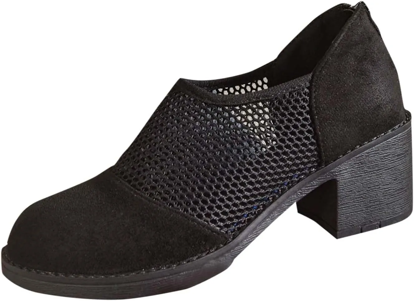 Womens Heeled Sandals Wide Width Hollow Out Closed Toe Shoes Fashion Wedge Platforms Comfortable Walking Breathable