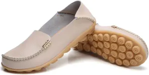 Womens Loafers Shoes Soft Leather Lightweight Classic Penny Slip-on Loafers Outdoor Indooor Walking Driving Moccasins Flats for Womens Nurse Casual Loafers Flats
