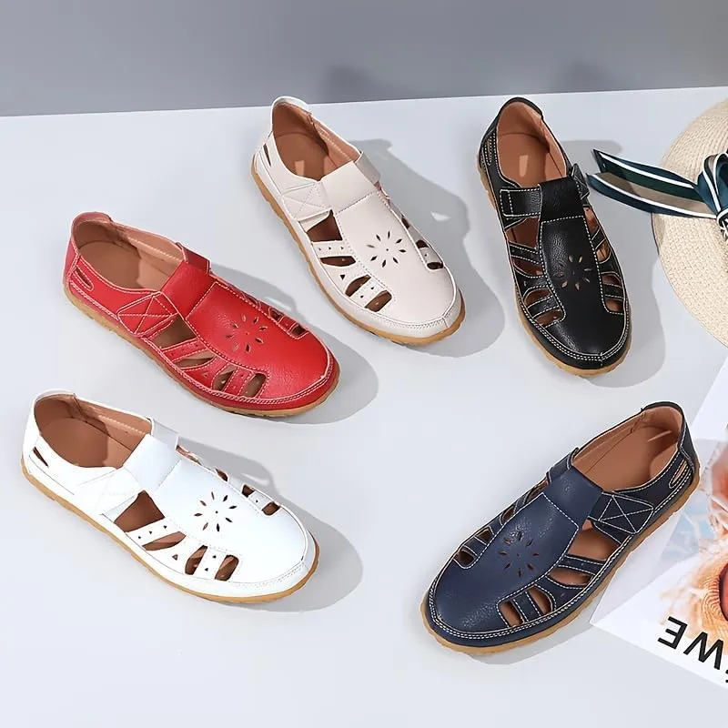 Women's Loafers Slip on Comfortable Casual Walking Flats Work Shoes Closed Toe Sandals