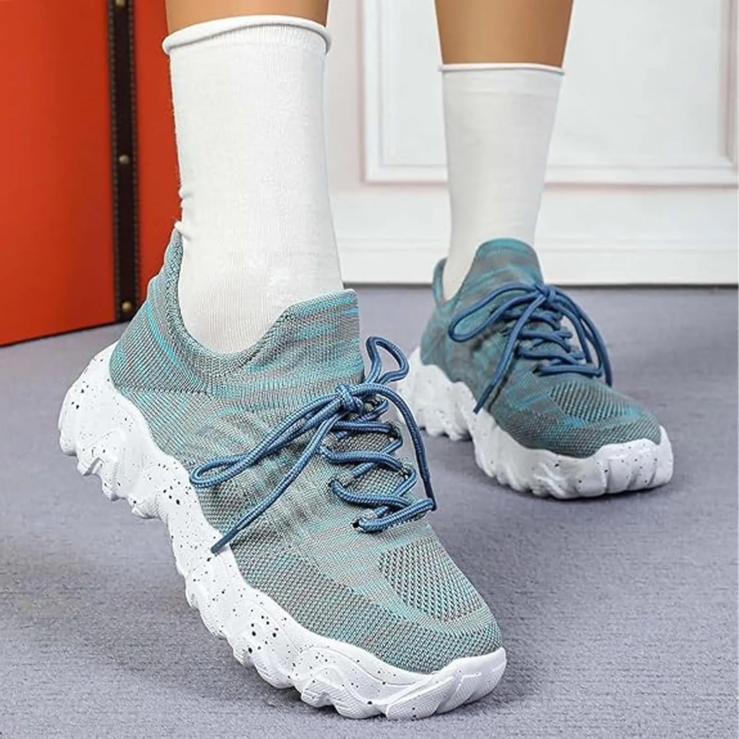 Womens Orthopedic Shoes Hands Free Slip on Walking Shoe Comfotable Casual Sneakers with Arch Support