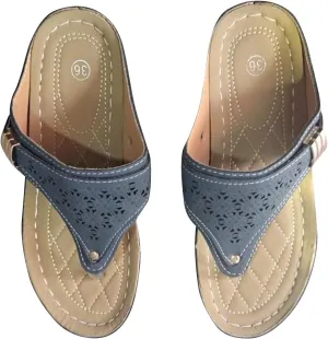 Women's Summer New Clip-toe Beach Sandals Flower Hollow-out Wedges Fashion Casual Slippers Comfort Sandal 2025